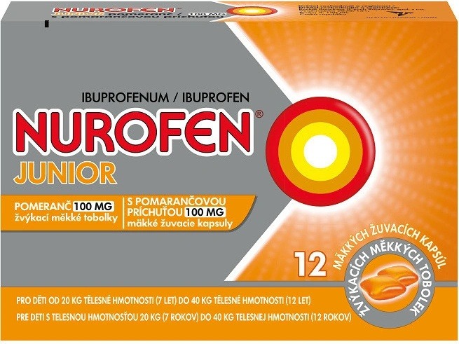 Recenze NUROFEN JUNIOR POMERANČ POR 100MG CPS MDM 12