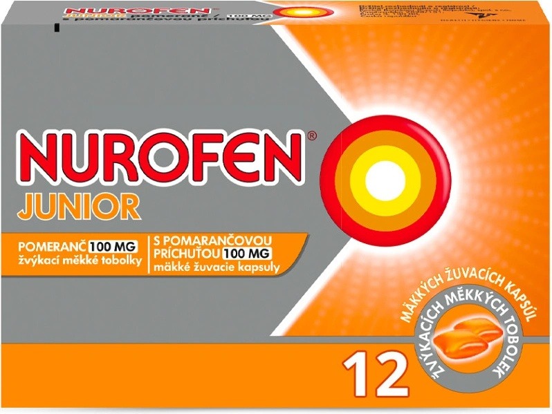 Test: NUROFEN JUNIOR POMERANČ POR 100MG CPS MDM 12