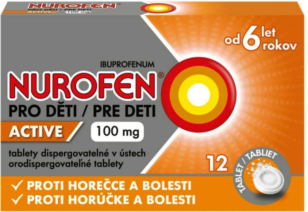 Posouzení: NUROFEN PRO DĚTI ACTIVE POR 100MG POR TBL DIS 12