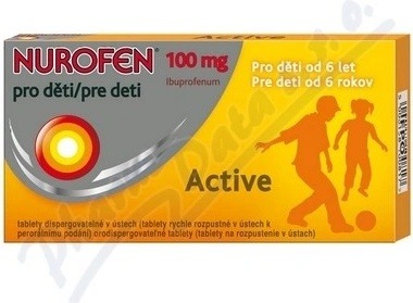 Ostestováno: NUROFEN PRO DĚTI ACTIVE POR 100MG POR TBL DIS 12