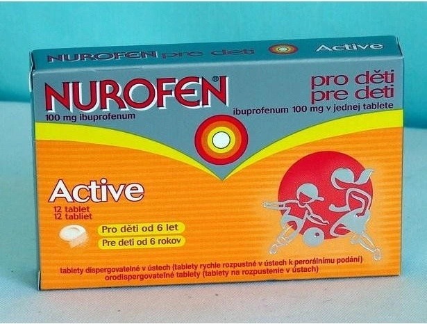 Zkoumání NUROFEN PRO DĚTI ACTIVE POR 100MG POR TBL DIS 12