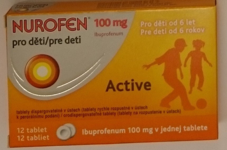 Komentáře k NUROFEN PRO DĚTI ACTIVE POR 100MG POR TBL DIS 12