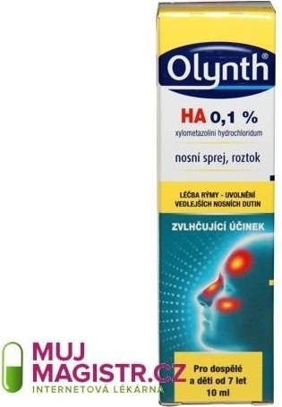 Zkoumání OLYNTH HA NAS 1MG/ML NAS SPR SOL 10ML