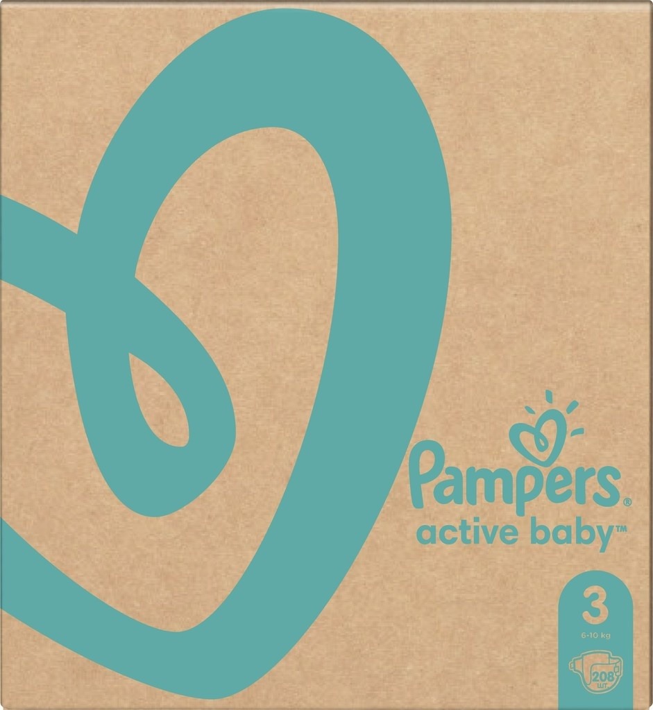  Pampers Active Baby 3 208 ks