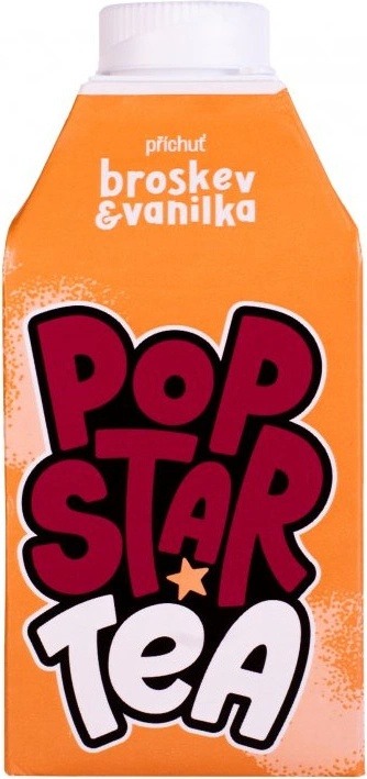 Recenze Popstar Tea broskev a vanilka 0,5 l