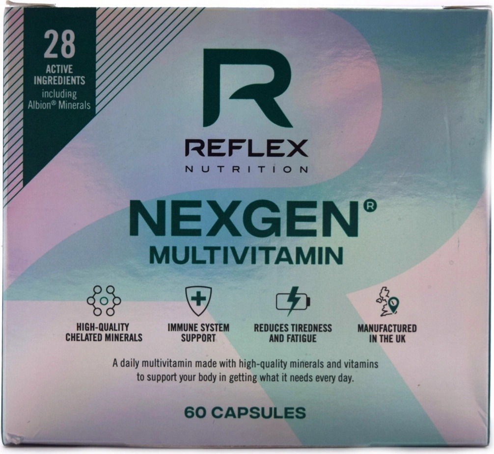 Analýza Reflex Nutrition Nexgen 60 kapslí