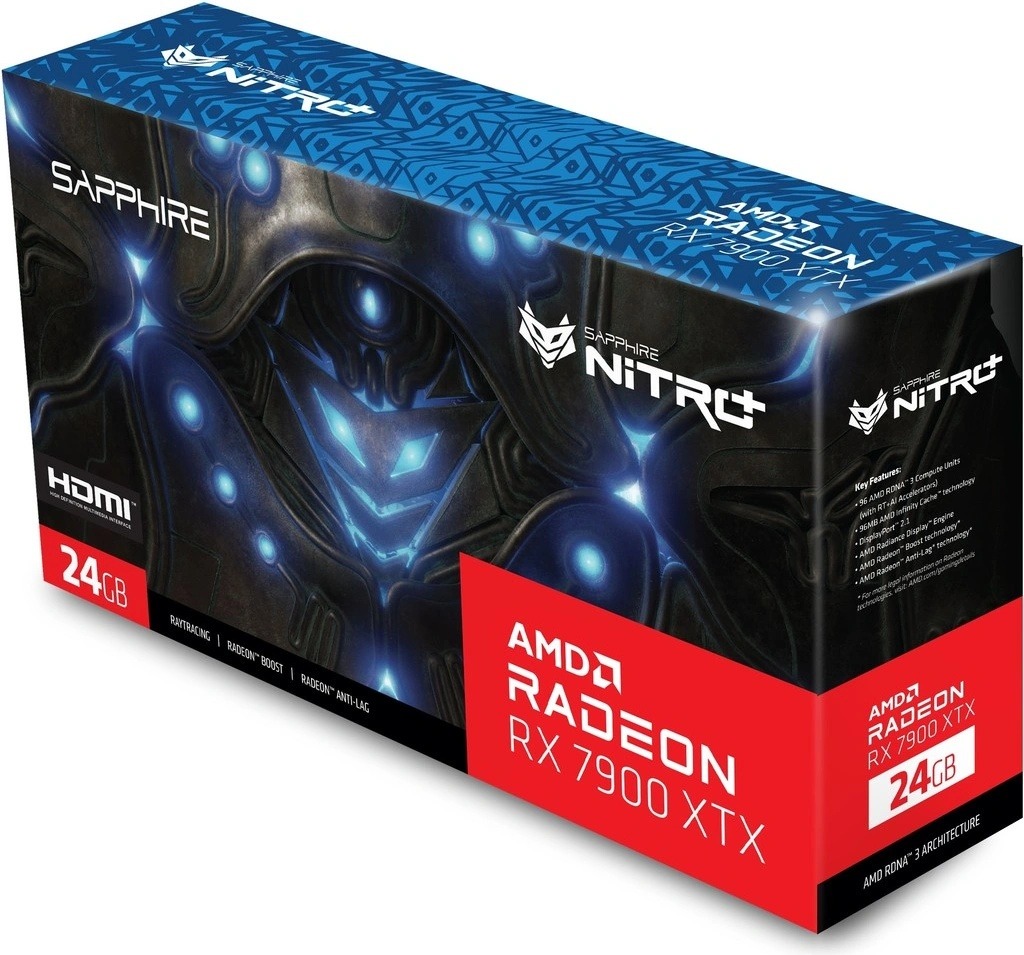 Analýza Sapphire Radeon RX 7900 XTX NITRO+ Vapor-X 24GB GDDR6 11322-01-40G