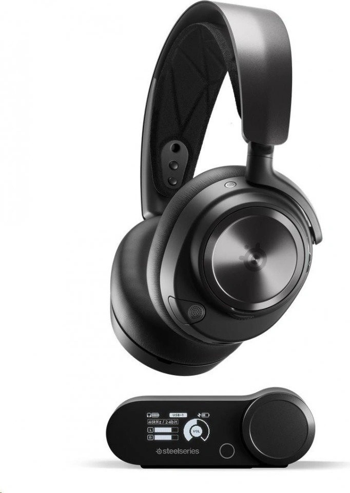 Pohled na SteelSeries Arctis Nova Pro Wireless