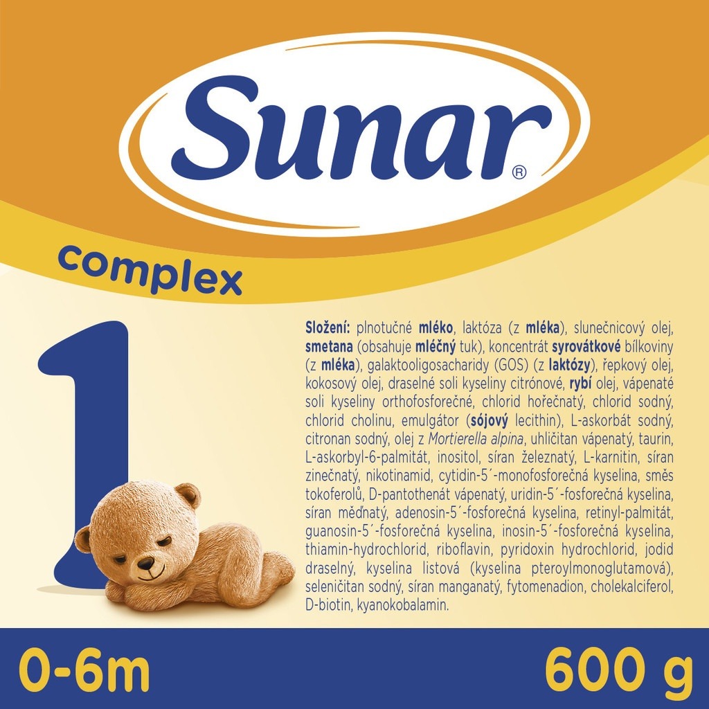 Poznámky k Sunar 1 complex 600 g