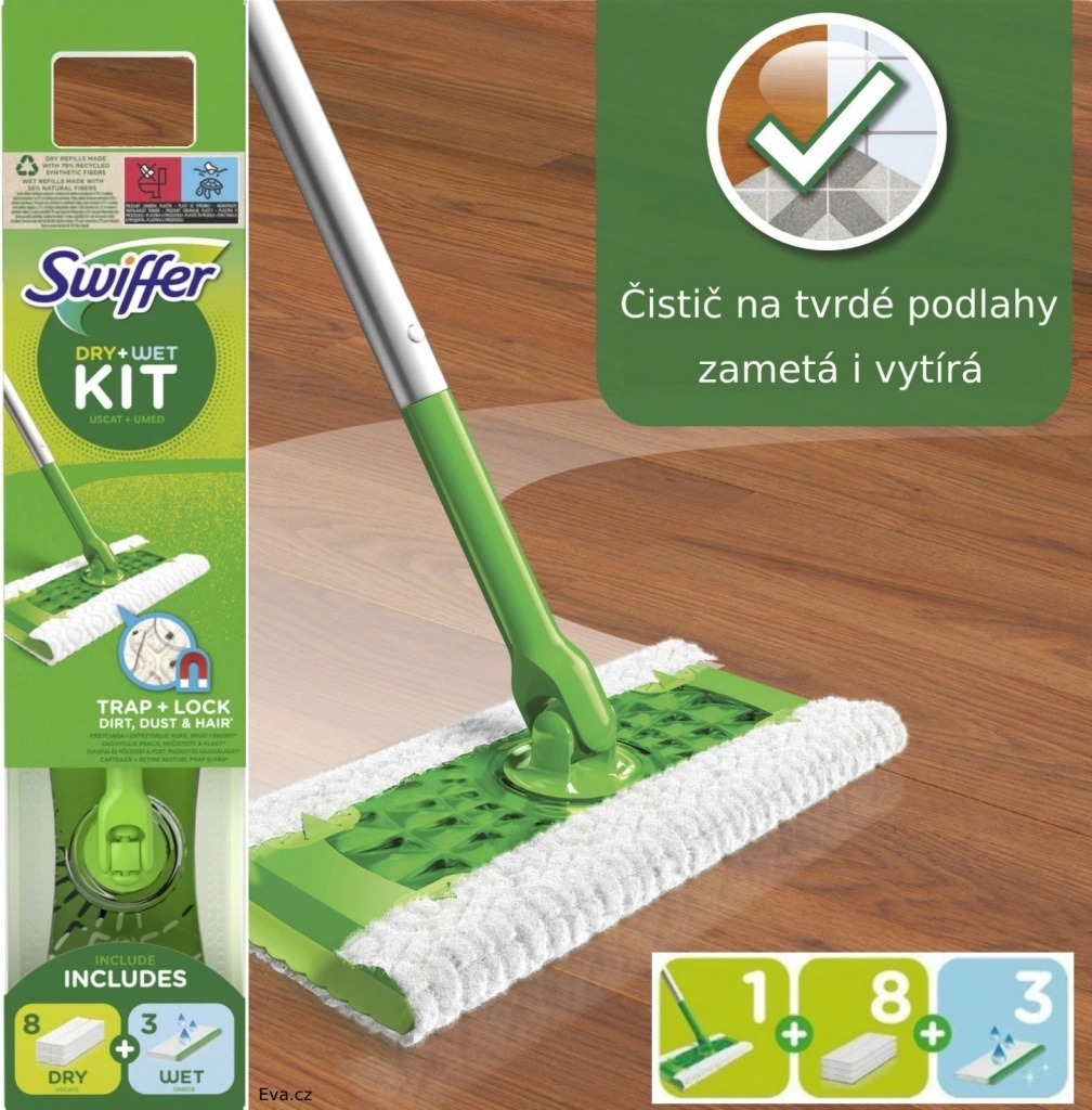 Recenze Swiffer Kit Mop na podlahu startovací sada