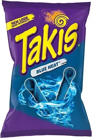 Recenze Takis Blue Heat Hot Chilli Pepper Tortila Chips 113,4 g