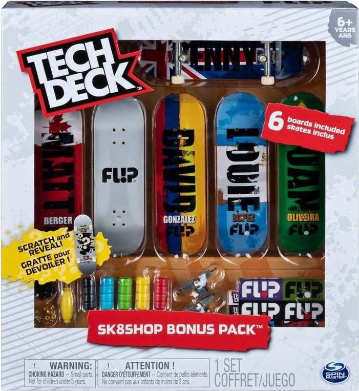 Průzkum Tech Deck Fingerboard čtyřbalení