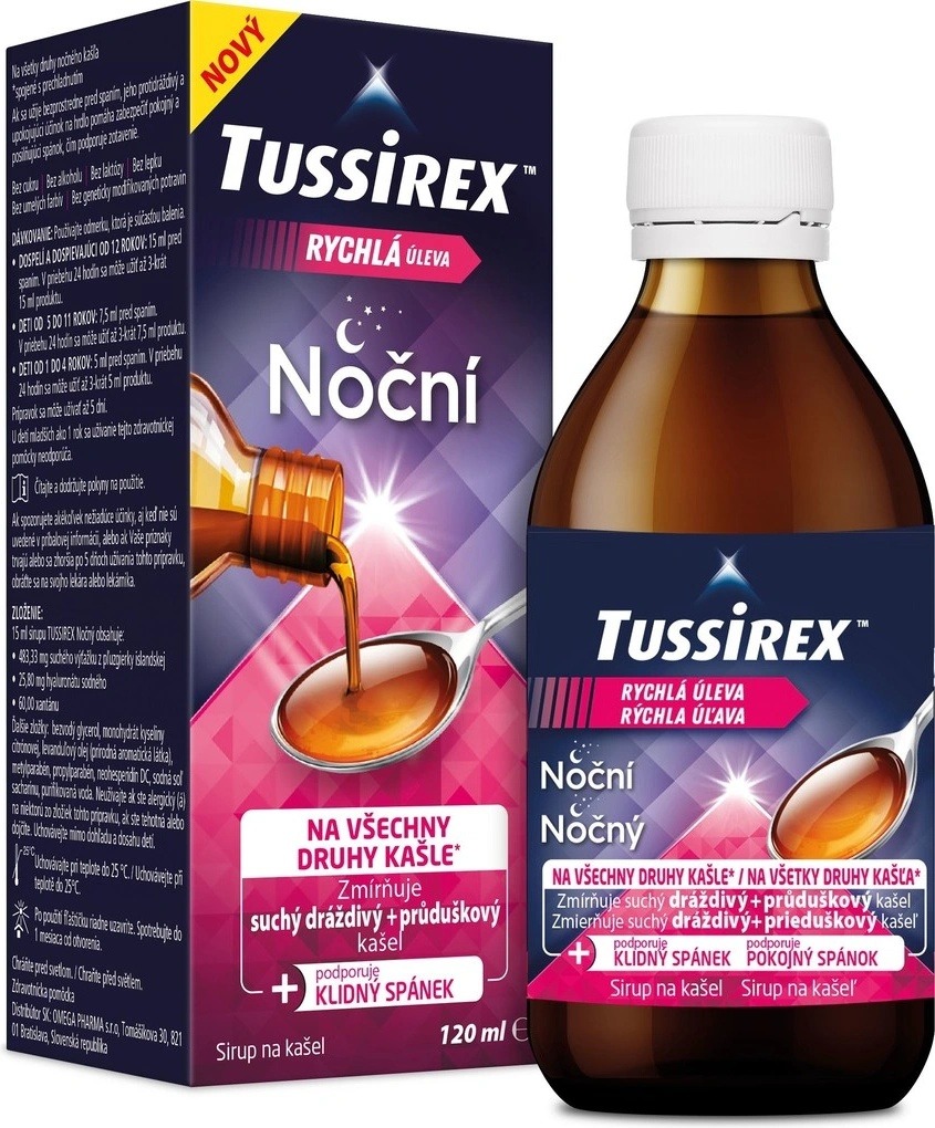 Hodnocení TUSSIREX noční sirup 120 ml