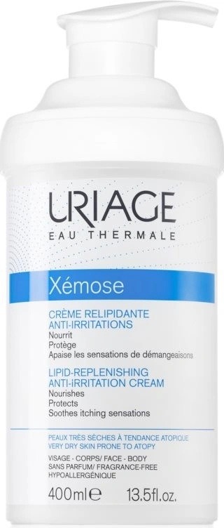 Recenze Uriage Xémose relipidační zklidňující krém pro velmi suchou citlivou a atopickou pokožku (Nourishes, Protects, Soothes Itching Sensations) 400 ml