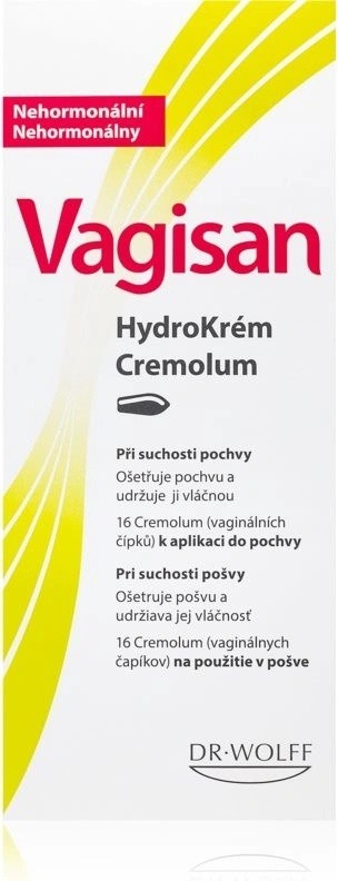 Testování Vagisan HydroKrém Cremolum vaginální čípky 16 ks