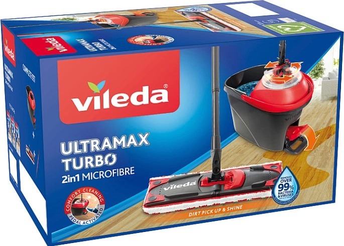 Zkoumání Vileda Ultramax TURBO Microfibre 2v1 163425