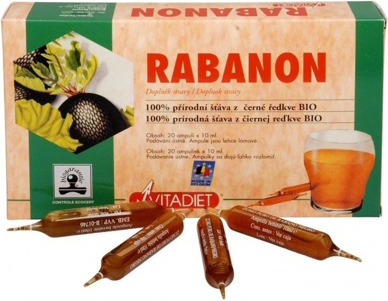 Recenze Vitadiet Rabanon extrakt z černé ředkve 20 x 10 ml