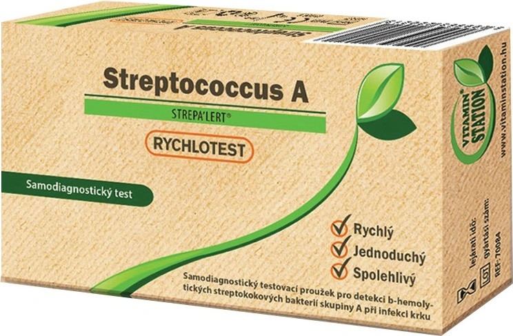 Recenze Vitamin Station Rychlotest Streptococcus A 1 ks