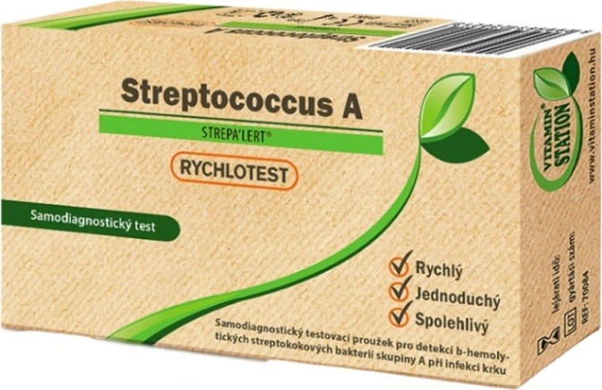 Ostestováno: Vitamin Station Rychlotest Streptococcus A 1 ks