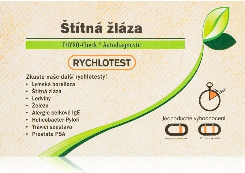  Vitamin Station Štítná žláza rychlotest samodiagnostický test z krve 1 set