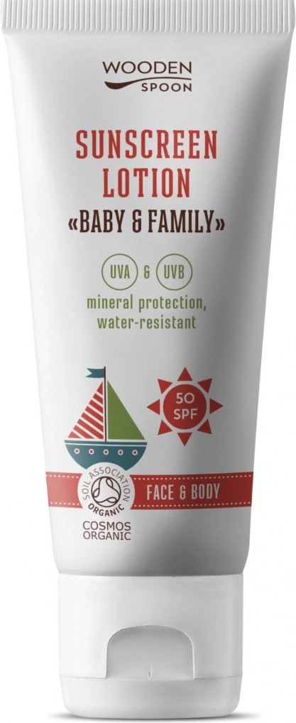 Recenze WoodenSpoon Baby & Family opalovací tělové mléko SPF50 100 ml