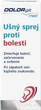 Recenze DOLORgit med Ušní sprej proti bolesti 20 ml