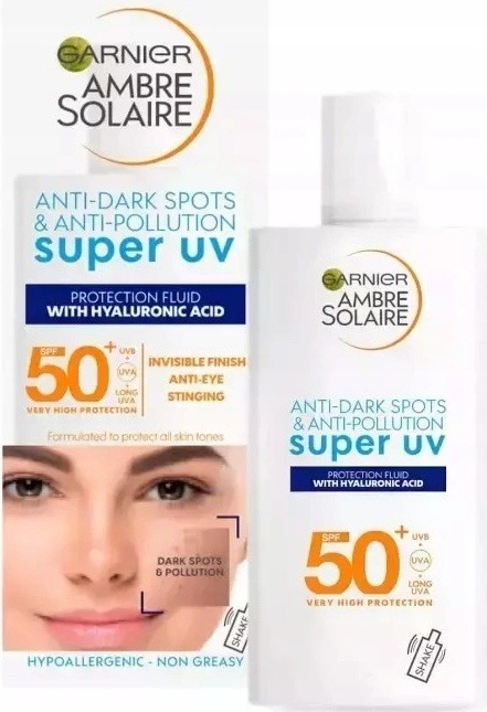 Hodnocení Garnier Ambre Solaire Sensitive Advanced Face SPF50+ krém na obličej s kyselinou hyaluronovou 40 ml