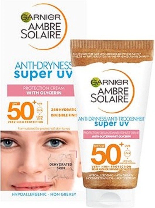 Komentáře k Garnier Ambre Solaire Super UV Anti-Age Protection Cream opalovací krém na obličej SPF50 50 ml