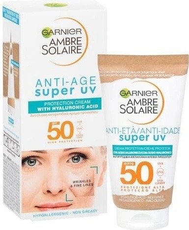 Ostestováno: Garnier Ambre Solaire Super UV Anti-Age Protection Cream opalovací krém na obličej SPF50 50 ml