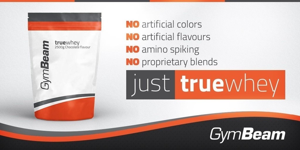 Pohled na GymBeam True Whey Protein 1000 g