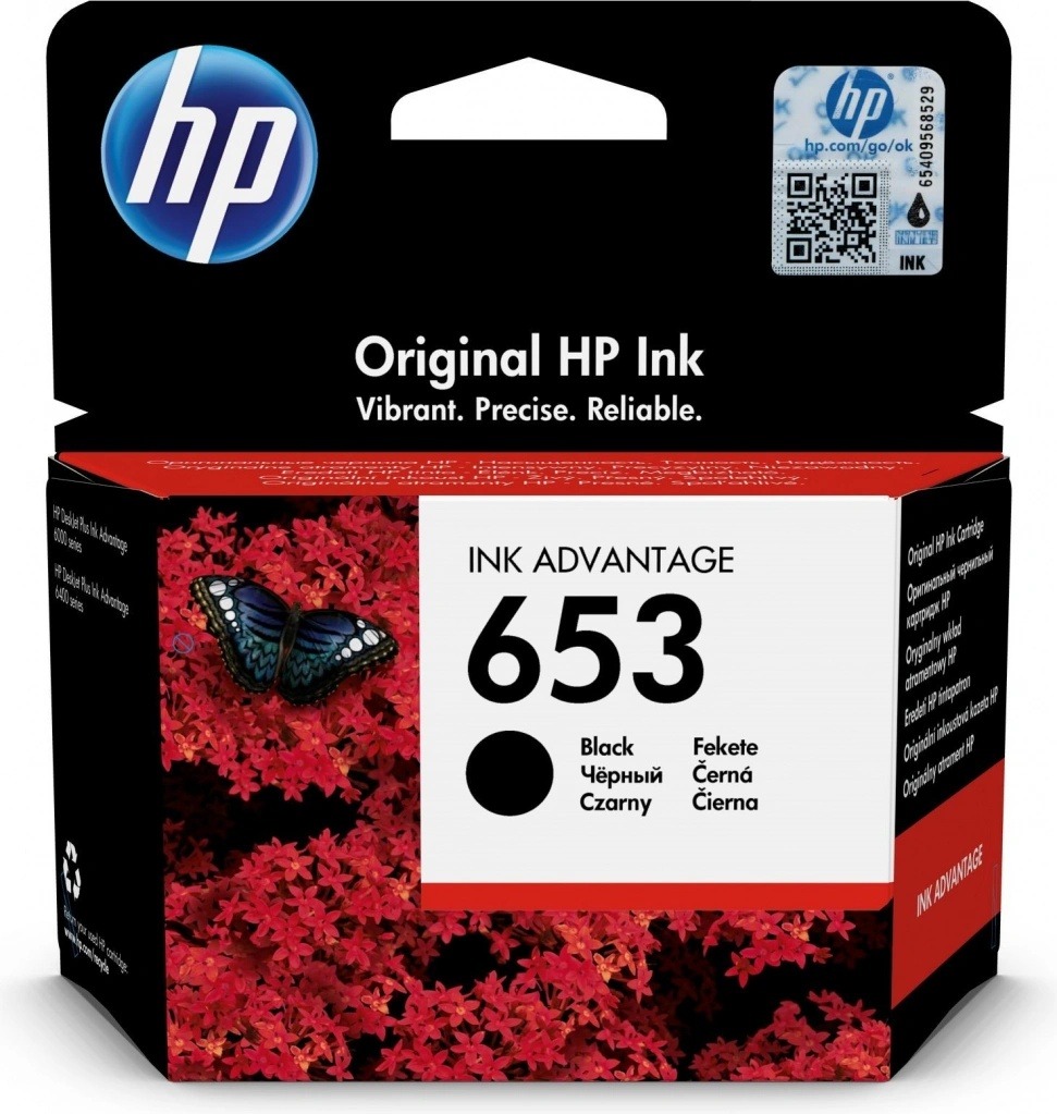 Recenze HP 653 originální inkoustová kazeta černá 3YM75AE