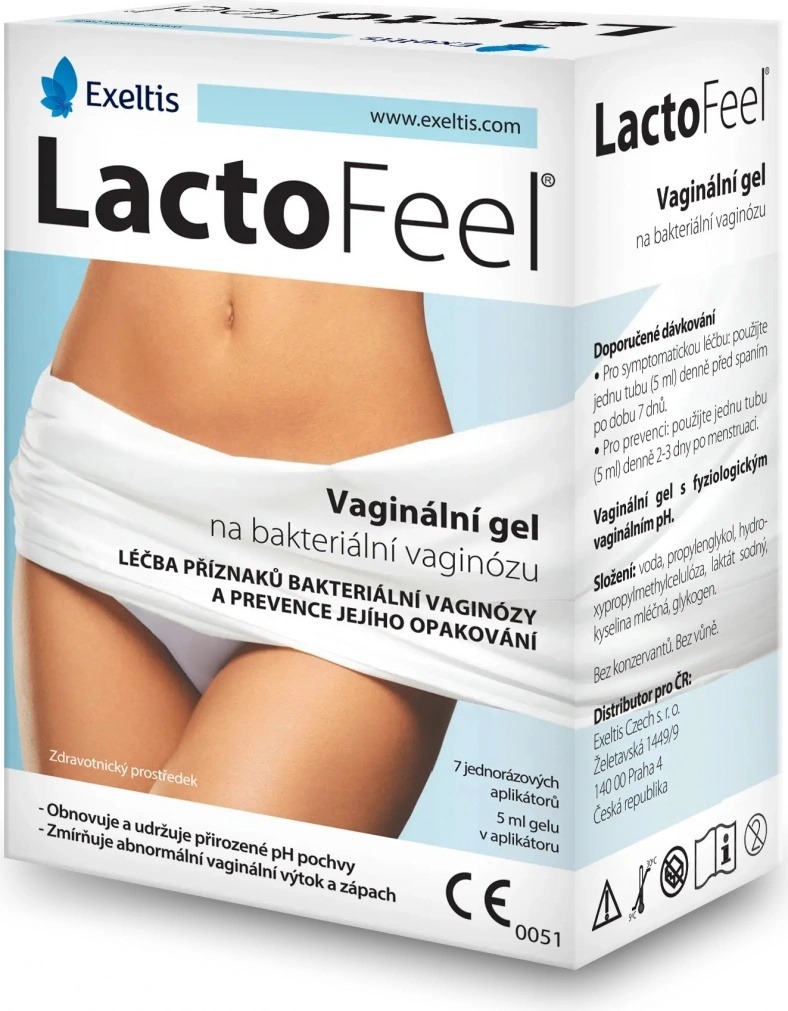 Recenze LactoFeel vaginální gel 7 x 5 ml