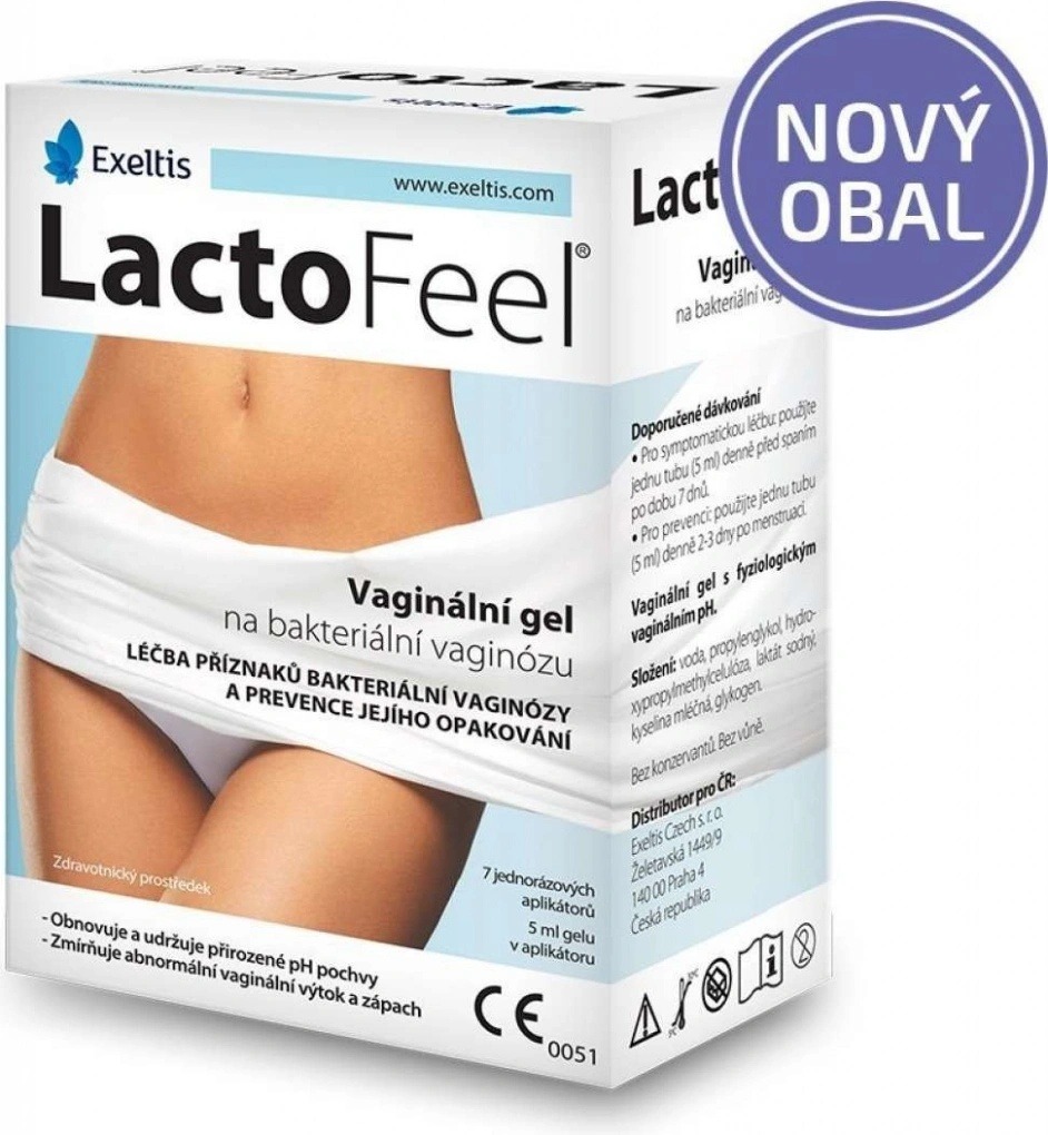 Zkoumání LactoFeel vaginální gel 7 x 5 ml