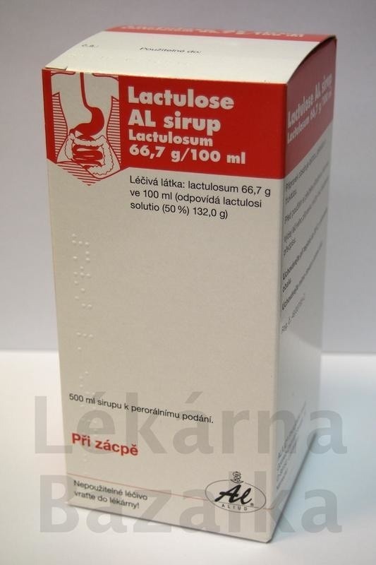 Průzkum LACTULOSE AL POR 667MG/ML SIR 1X500ML