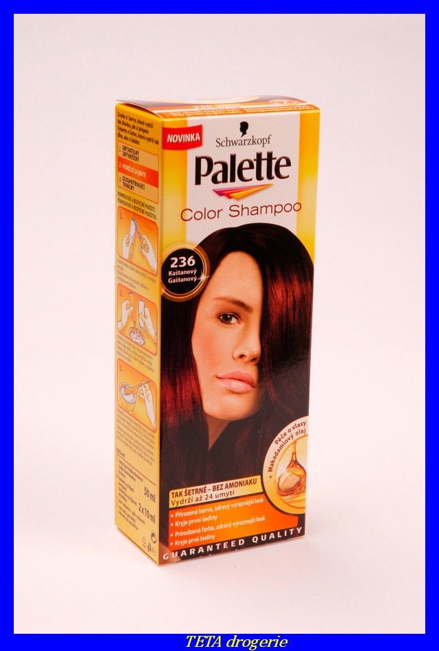 Analýza Pallete Color Shampoo kaštanový 236