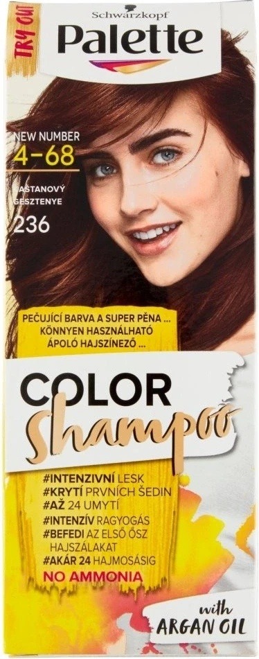 Hodnocení Pallete Color Shampoo kaštanový 236