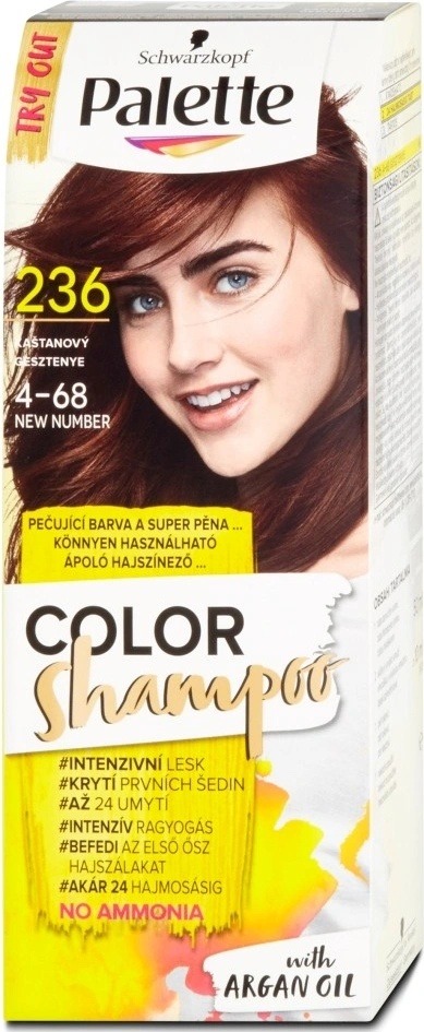 Zkušenost s Pallete Color Shampoo kaštanový 236