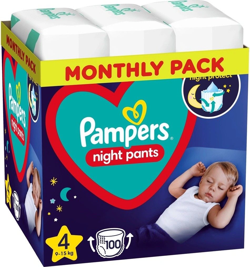 Recenze Pampers Night Pants 4 100 ks