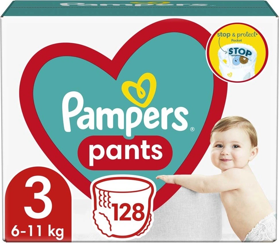 Zkoumání Pampers Pants 3 128 ks