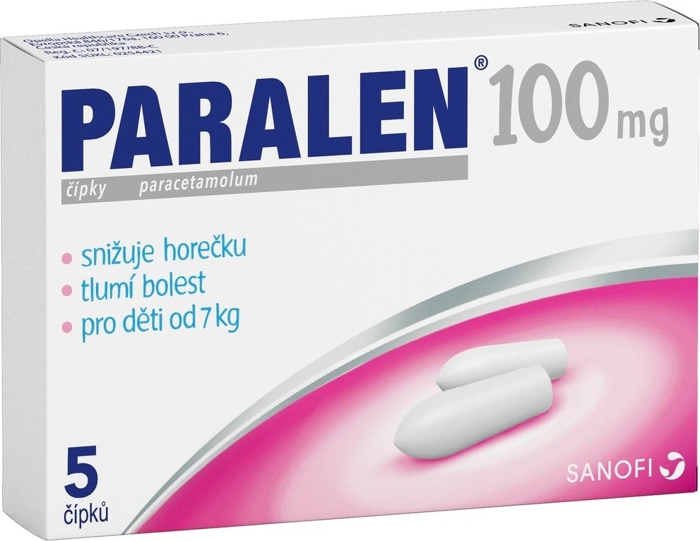 Hodnocení PARALEN RCT 100MG SUP 5