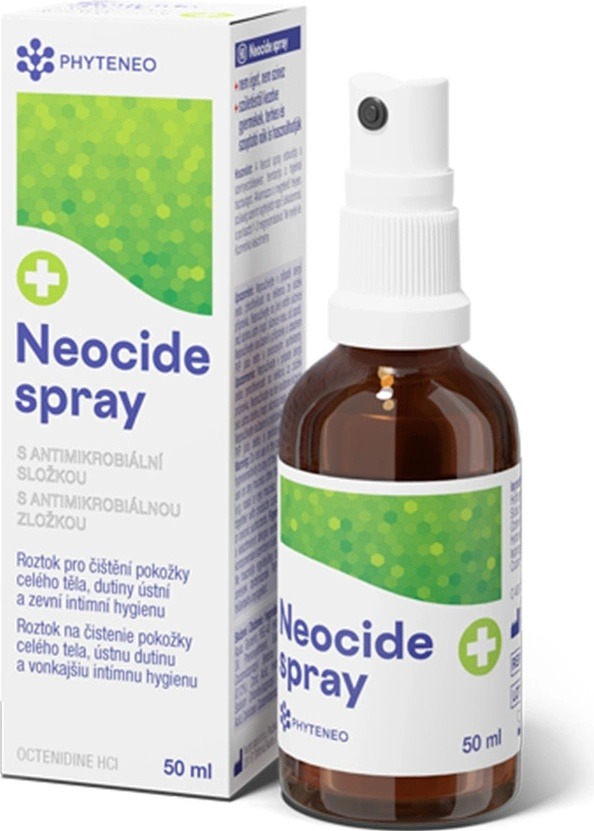 Recenze Phyteneo Neocide spray 0,1% Octenidine 50 ml