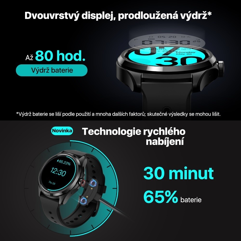 Pohled na TicWatch Pro 5 GPS