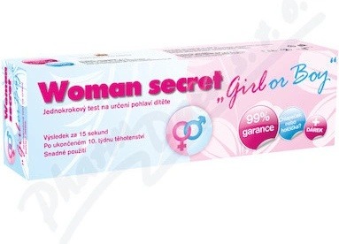  Woman secret Girl or Boy test na určení pohlaví dítěte